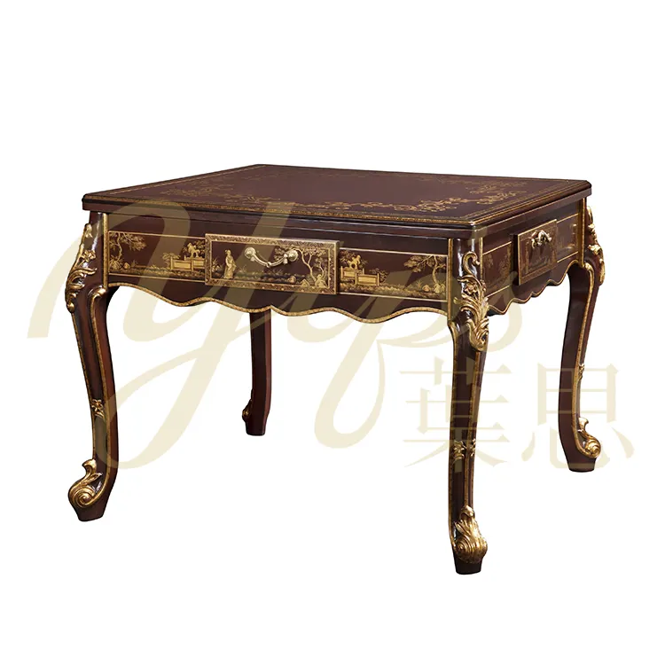 Yips LD-1901-1766 Chinoiseries Estilo Paisagem Pintado à Mão Padrão Mahjong Mesa/Mesa de Jogo de Mesa