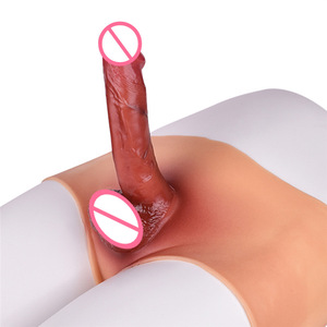 גבוה המותניים מעור אחד מכנסיים מעור דילדו למבוגרים עם רצועה סיליקון צעצוע מין - Product Image 1