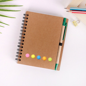 学生のためのペンと付箋付きのホットセールカスタムノートブックソフトカバーメモ帳セット - Product Image 6