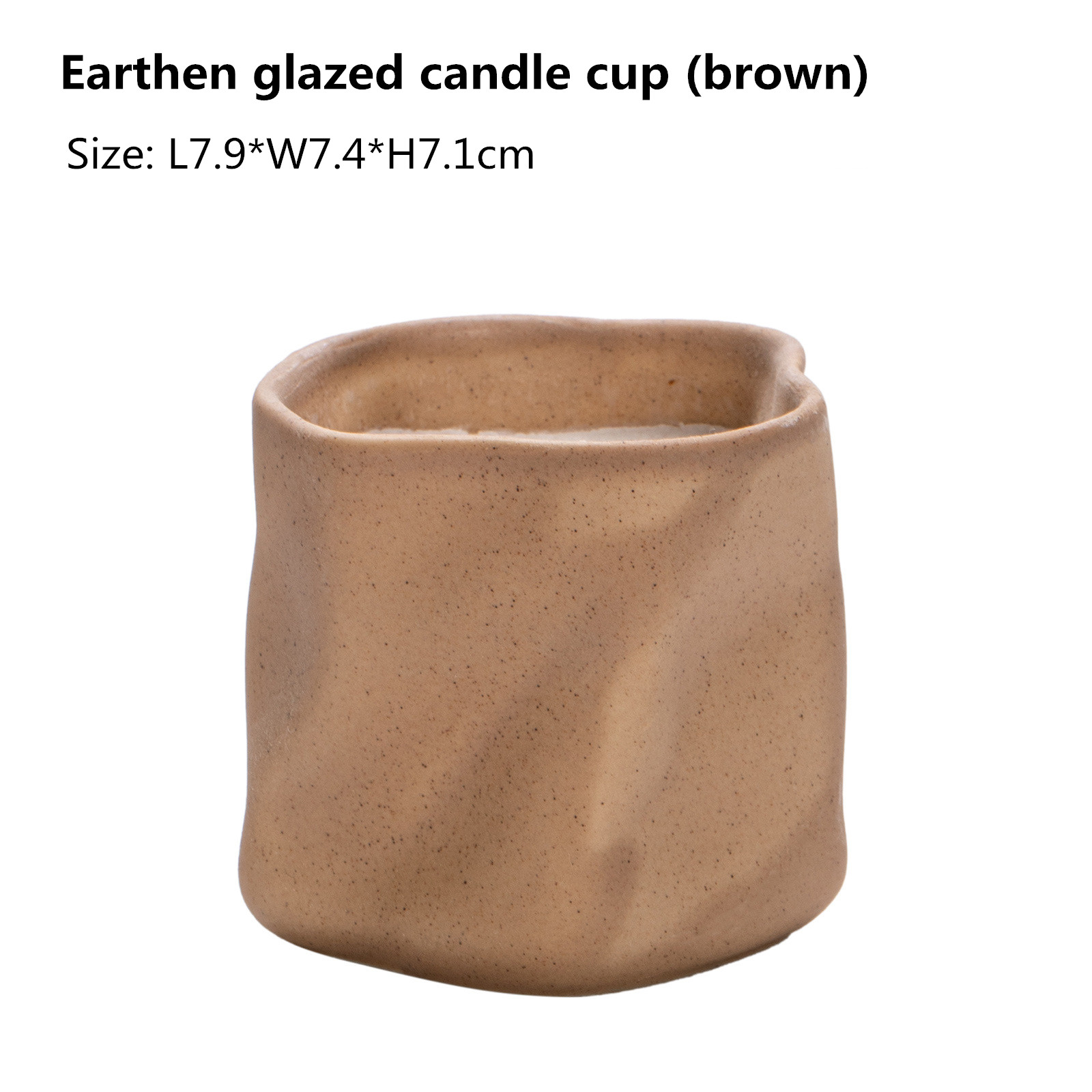Earthen glazed -brown