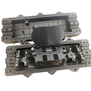 FTTH al aire libre impermeable FOSC 24/48/96/144 núcleos caja de unión de fibra óptica en Línea 2 en 2 salida caja de empalme de fibra óptica en línea - Product Image 2