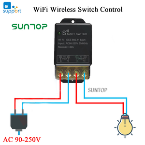220V 30A Ewelink modulo relè WiFi Controller 1 canale 2.4g telecomando senza fili di lavoro con Alexa Google Home - Product Image 3