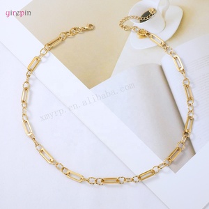 New Models Stainless Steel Rectangular Twist Geometric <strong>Chain</strong> Splicing Necklace Never Fade Clavicle <strong>Chain</strong>