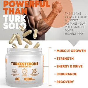 חם מכירה turkesterone, כמוסות tongkat ali תוספת להגדיל את רזה שרירים, תמיכה התאוששות שרירים - Product Image 3