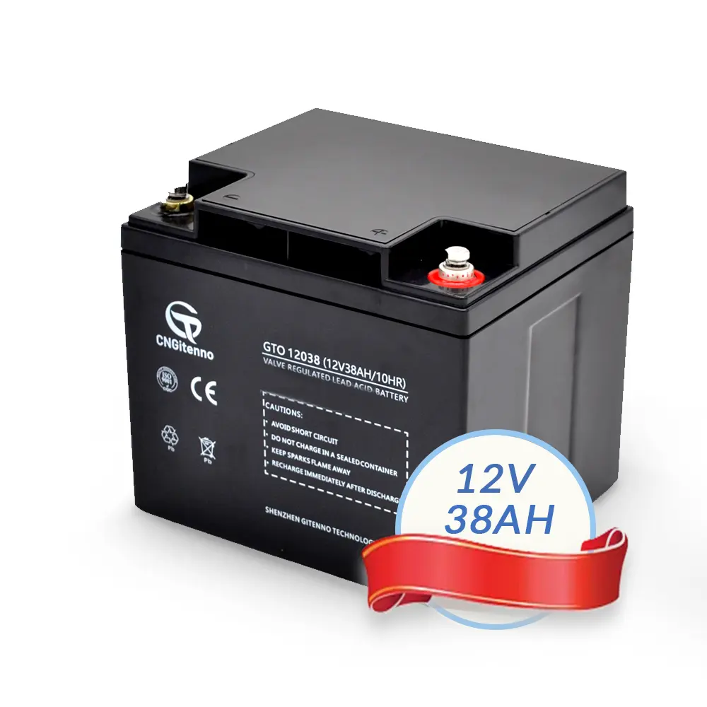 12v38ah nhà máy giá chất lượng đảm bảo có thể sạc lại ABS xây dựng kín Pin axít chì cho up