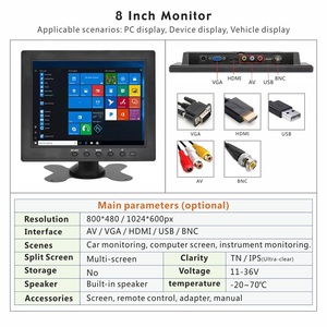 HD-MI VGA AV Input Mini LCD Desktop <strong>Computer</strong> <strong>Monitor</strong> <strong>with</strong> HD Display and <strong>Built</strong>-<strong>in</strong> Speaker Price - Product Image 4
