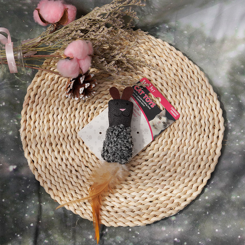 Lapin noir et gris