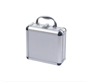 Aluminum <strong>Tool</strong> <strong>Box</strong> Portable Small <strong>Lock</strong> <strong>Box</strong> / Hardware Safe Deposit <strong>Box</strong> - Product Image 2