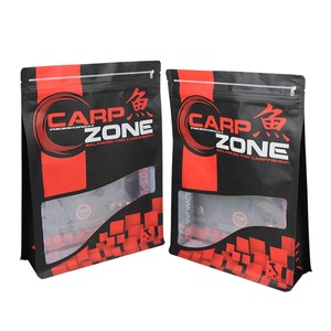 Custom Fish Lure Reiß verschluss Wieder versch ließbarer 3-seitiger Verschluss beutel Angelhaken <span class=keywords><strong>Tackle</strong></span> Bait Swimbait Weiche Plastik verpackungs tasche Clear Window - Product Image 6