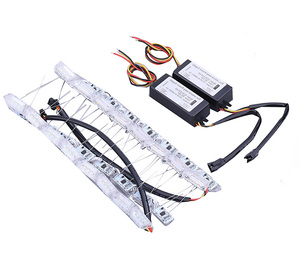 Flexible Crystal Angel <strong>Tears</strong> <strong>LED</strong> Strip Light With Turn Signal DRL Daytime Running White With Following Yellow Function - Product Image 2