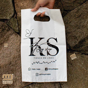 Cheap Source Factory Custom Printed Logo Personalized Hdpe Ldpe Merchandise Die Cut Plastic Shopping Bag With <strong>Handle</strong> - Product Image 1