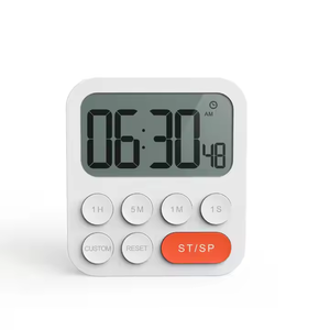 LCD-Zeitanzeige-Timer mit einstellbarer Lautstärke Ein-Klick-Reset-Instrument mit Dual-Timing-Funktion und 1H/1S-Steckdosen - Product Image 2