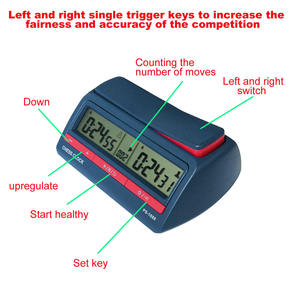 Logo personalizzato sul Timer di scacchi Timer di scacchi digitale conto alla rovescia Timer con scheda dell'orologio
