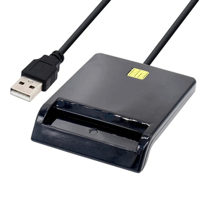 เครื่องอ่านสมาร์ทการ์ด X01แบบ USB สำหรับบัตรธนาคารเครื่องอ่านบัตร ic/id เครื่องอ่านบัตร EMV คุณภาพสูงสำหรับ Windows 7 8 10 Linux OS USB-CCID 7816 - Product Image 1