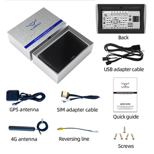 Radio con GPS para coche, reproductor con pantalla Universal, Android, 7, 9, 10,1 pulgadas, 1280x800, doble 2 Din - Product Image 2