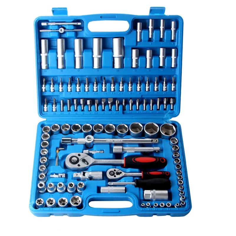 High Quality 108pcs Professional Portable Harden Hand Tool Kit Set Car Repair Automobile Tools