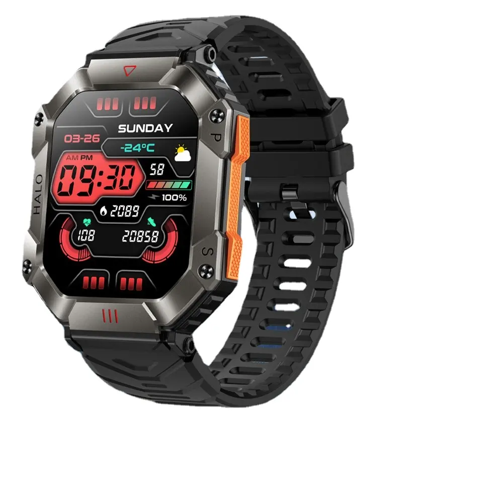 2023 uomini Smartwatch Compass barometro altimetro traiettoria GPS Sport all'aperto Bluetooth chiamata 650mAh 2.0 ''smart Watch uomini