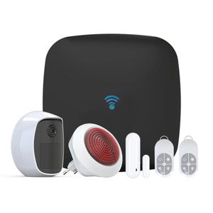 带4CH摄像头功能的IP 4G Wifi智能家居报警集线器商店办公室报警和视频解决方案智能集线器IP 4g报警系统 - Product Image 5