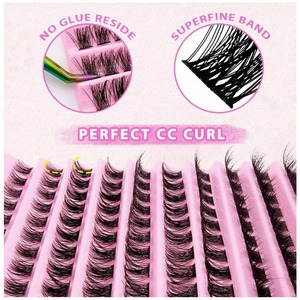 2024 yeni varış uzatma d kıvırmak 0.05 hayranları kirpik toplu kabarık fanlar düğüm ücretsiz lashes diy kirpik uzatma fan kirpik - Product Image 3