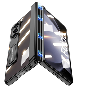 2023ギャラクシーZFold5アンチドロップフォンケース用の新しいトレンドGKK磁気ファントム折りたたみブラケットシェルメンブレン統合 - Product Image 3
