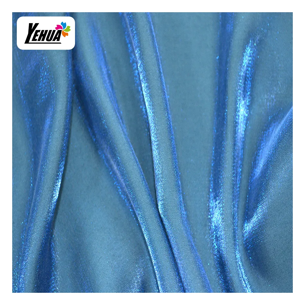 Venda quente tecido Shining Rayon Viscose Nylon Shimmer Cotton Fabrics Lady Garments