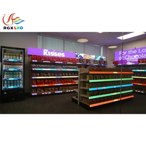 Ultra Wide Bar Shelf Edge Bildschirm Stretched Lcd Display Smart Shelf Supermarkt Werbung mit CMS Software oder Android - Product Image 3