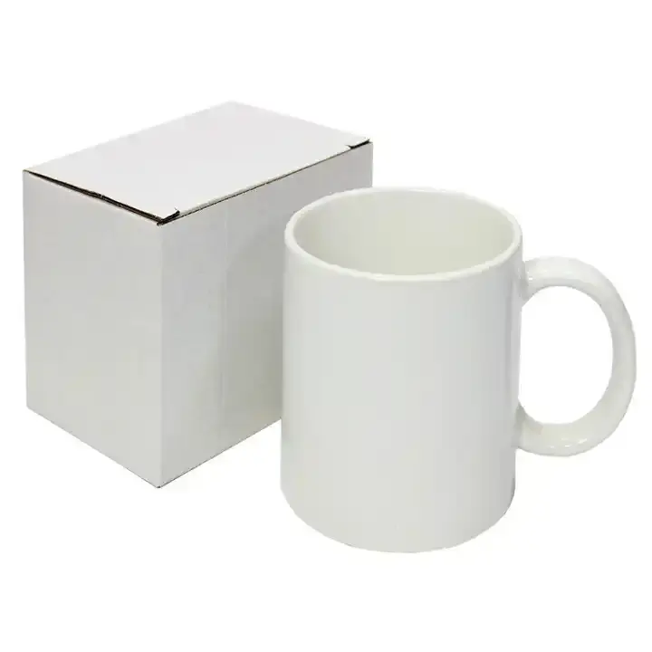 Aceptar logotipo personalizado sublimación esmalte con asa en blanco stock blanco 17 oz taza blanca de cerámica India Taza de cerámica taza bolsa de porcelana