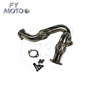Için 03-07 Ford 6.0 Turbo y-boru Up boru Turbo kurulum kiti Powerstroke dizel iniş borusu - Product Image 4