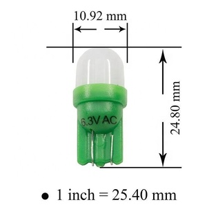 T10 555 kama bankası buzlu kubbe tilt makinesi Led ampul 6.3V Led olmayan gölgelenme langırt oyun ışıkları sütlü PC kapak - Product Image 5