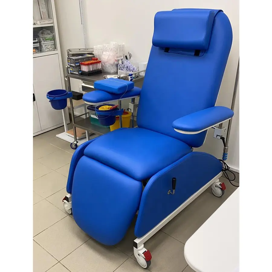 Best seller elektrikli hastane yumuşak iki tıbbi motorlar transfüzyon infüzyon tıbbi recliner kan bağış sandalye