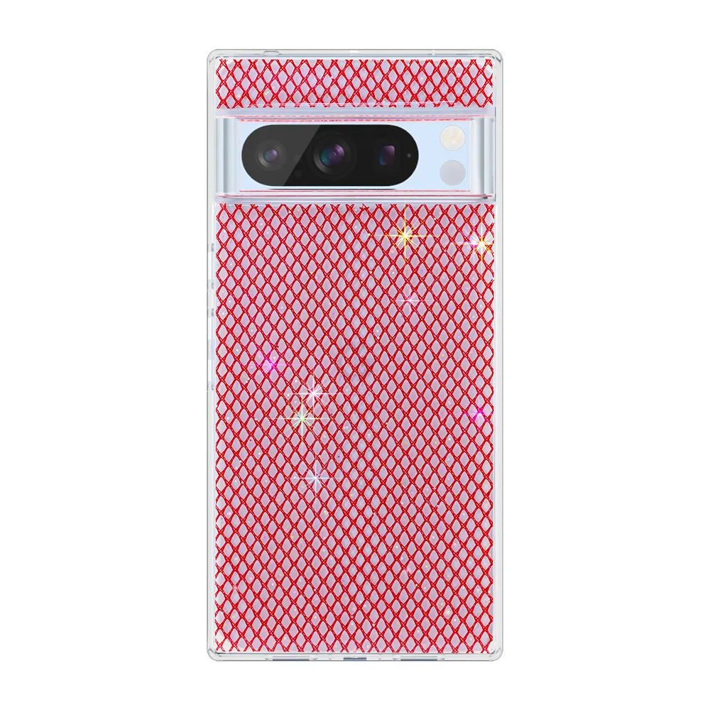 Reçine Finewoven piksel 8a Anti şok telefon temizle şeffaf cep telefonu kılıf üretici kumaş piksel 7 kılıfları için piksel 6 Pro