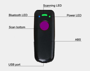 Scanhero 1062BTミニポータブルBluetoothバーコードスキャナーハンドヘルド2D QRコードリーダーUSBインターフェース付きストック製品 - Product Image 4