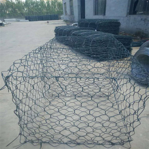Rete di protezione di caduta rocciosa/80x100mm cestello esagonale gabbione in acciaio gabbione retina di sostegno a parete gabbioni gabbie