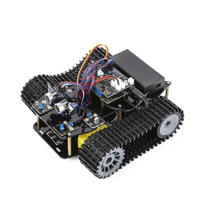 ESP32 programlanabilir Robot tank araba kiti 4WD parça tekerlek sensörü kontrol Arduino öğrenme robotik için eğitim kodlama kiti