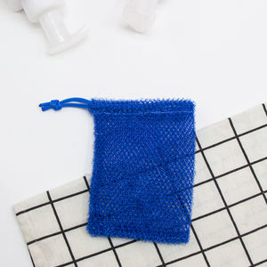 6 warna nilon Afrika tas sabun pembersih tas untuk sabun Bar dengan penutup tali serut kantong jala untuk pengelupasan - Product Image 6