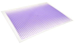 TPE Planets VIOLETハーモニーピロー、100% ソフトタラレイラテックスピローコアを備えた睡眠サポート弾性グリッド六角 - Product Image 5