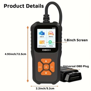 Automotive V318 <strong>OBD2</strong> Code Reader Essential Diagnostic Tool with Fault Detector and Reading Card OBD Scanner - Product Image 6