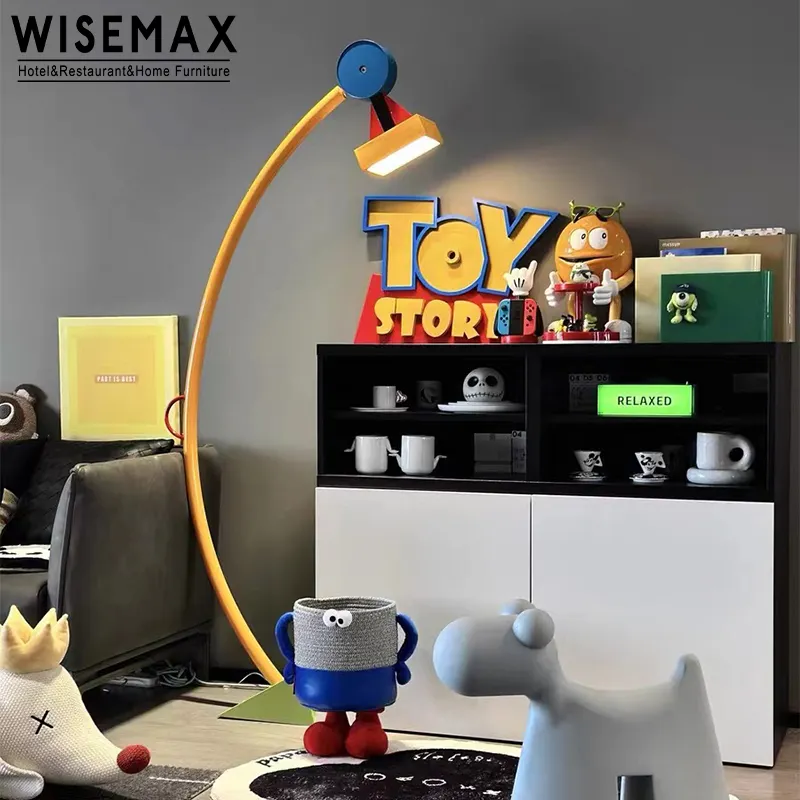 WISEMAX lampu baca furnitur Postmodern, lampu dekorasi led logam cerdas kreatif untuk ruang belajar rumah