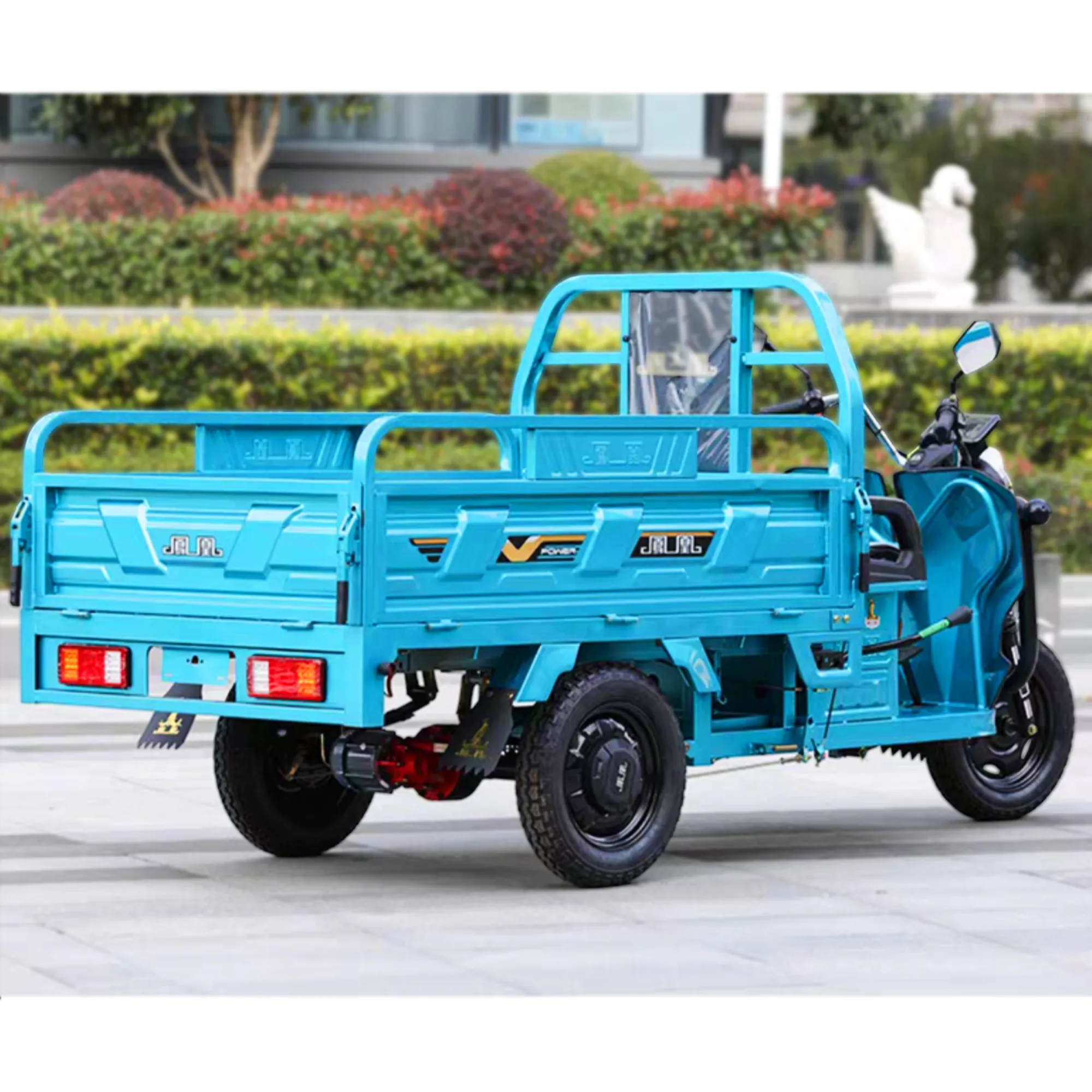 Sản phẩm mới điện 3-bánh Xe ba bánh xe xe gắn máy động cơ van Cargo Trike gas 3 lốp xe động cơ ba bánh