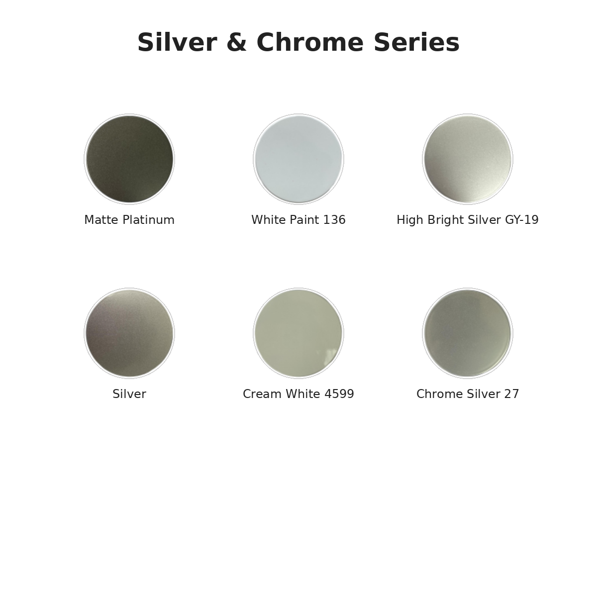 serie cromo plateado