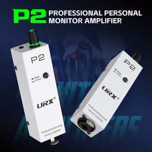 URX P2 ultra Compact Active Battery <strong>Portable</strong> Metal Personal Monitoring Headphone <strong>Amplifier</strong> with XLR/TRS <strong>Input</strong> 3.5mm Output - Product Image 2