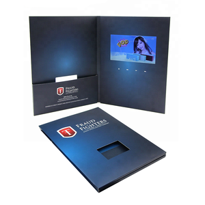 Popular Product Business Printing Digital Invitation Card Screen Book with Usb Lcd Display Module Production Video Brochure - Product Image 1
