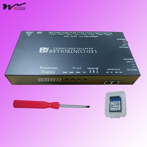 Светодиодный контроллер K8-ARTNET AC110V-220V адресуемый 8192 пикселей SD-карта полноцветный светодиодный контроллер
