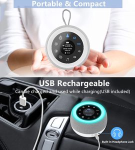 YOUMAY 2 in 1 White Noise Machine <strong>Sleep</strong> Sound Machine with 7 Colors Night Light 32 Soothing Sounds <strong>Sleep</strong> Machine - Product Image 4