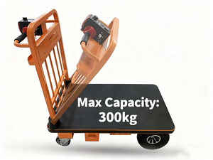 Truk tangan listrik dengan roda tebal untuk lokasi konstruksi dan transportasi gudang Battery Baterai - Product Image 3