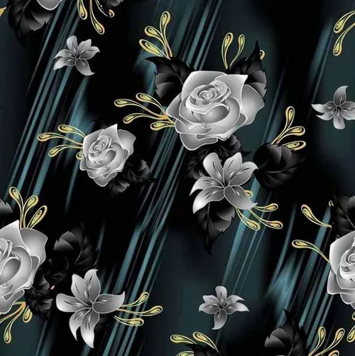 Custom paper Digital print 75D crepe chiffon floral print fabric for clothing