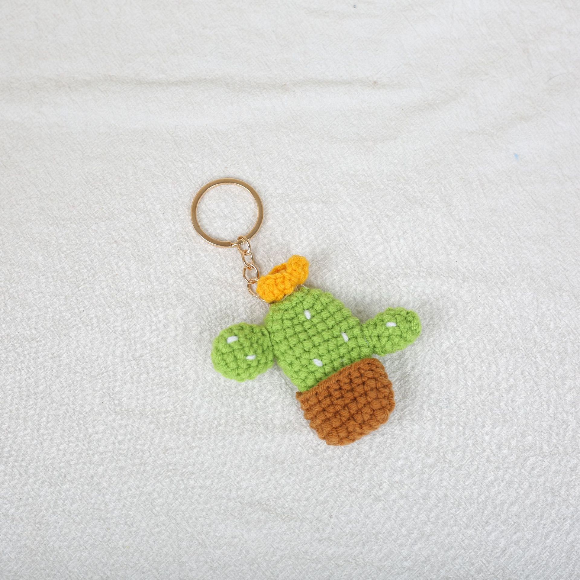 Porte-clés Cactus Doré