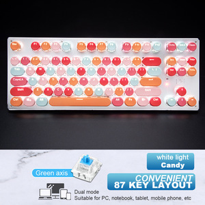 Technology 87 Key Mechanical <strong>Keyboard</strong> Wired and Wireless Three Mode Tablet Phone Computer Gaming <strong>Keyboard</strong> - Product Image 3