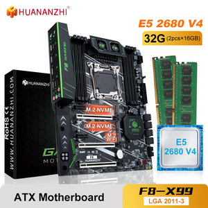 HUANANZHI X99 F8 X99 Motherboard Combo <strong>Kit</strong> Set with Intel XEON E5 2680 V3 with 32GB DDR4 2133MHz REG ECC Memory - Product Image 4