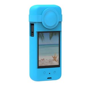 เคสซิลิโคนป้องกันใหม่พร้อมฝาครอบเลนส์ใช้สําหรับกล้อง Insta360 X3 - Product Image 3